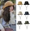 Mountain Range Embroidery Travel Hat Unisex Sunscreen Hats Fashion Fisherman Hat  Hiking