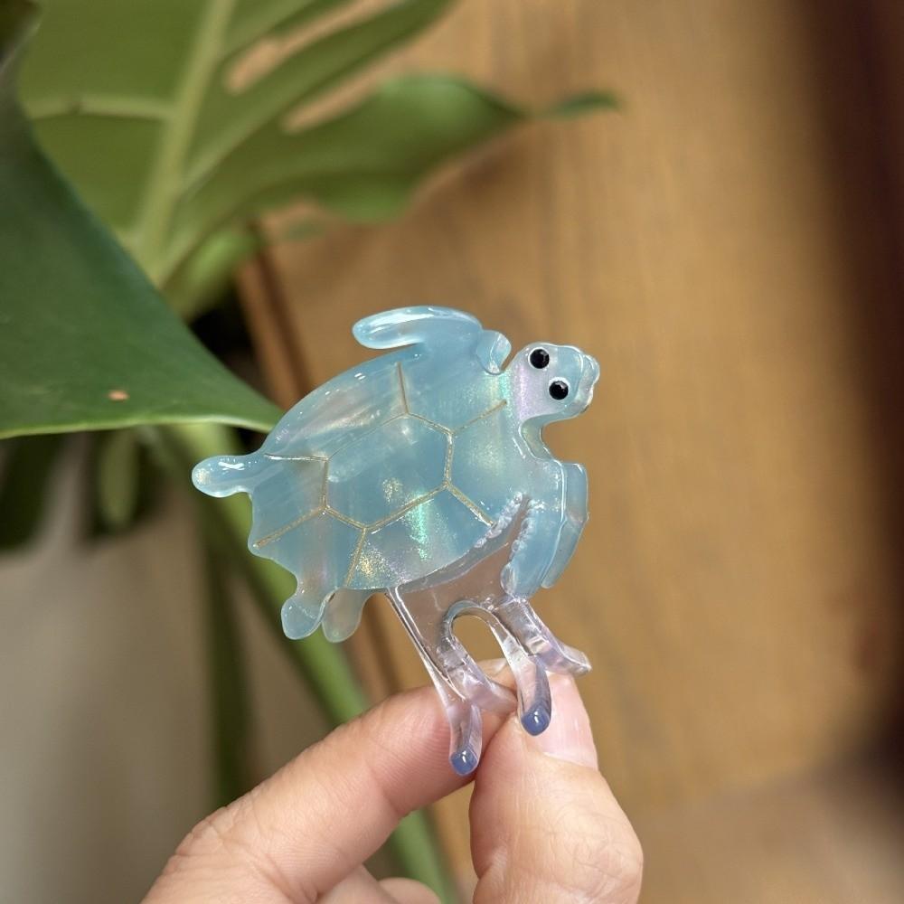 Ocean Series Acetate Turtle Hair Claw Sea Creature Big Shark Clip Fashion Animal Hair Clip  Girl