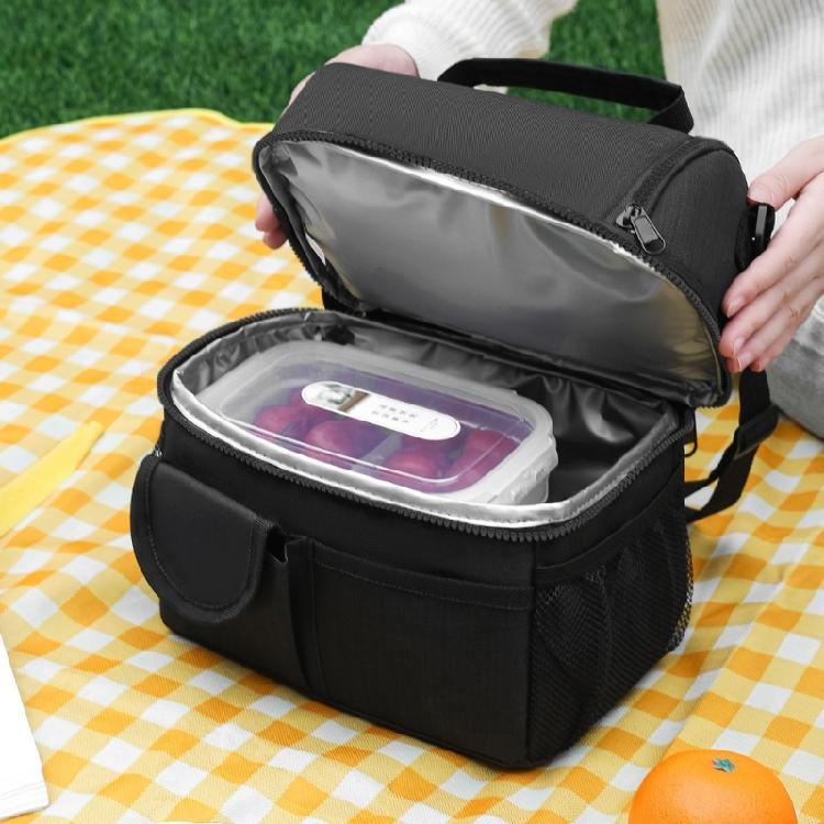 Büro- und Outdoor-Isolierter Lunchbehälter Thermische Kühltasche Wasserdichtes Oxford-Gewebe mit separater Lebensmittelaufbewahrung