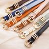 Width 1.4Cm Fashion Simple Women'S Belt Versatile Dress Jeans Accessories Girdle Gothic Retro Gold Pin Buckle Thin Waistband
