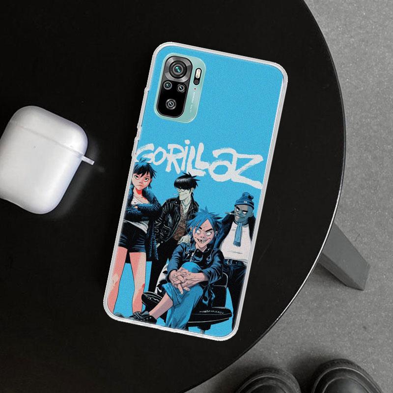 Gorillaz Anime Phone Case Cover for Xiaomi Redmi Note 15 14 13 12 11 Pro Plus 14S 12S 11S 11T 11E 10S 10 Customized Fundas Redmi