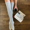 High Quality3 Pairs Women's Thick and Comfortable Knee-high Knitted Socks - Warm and Fashionable College Style, Essential for Cold Weather - For