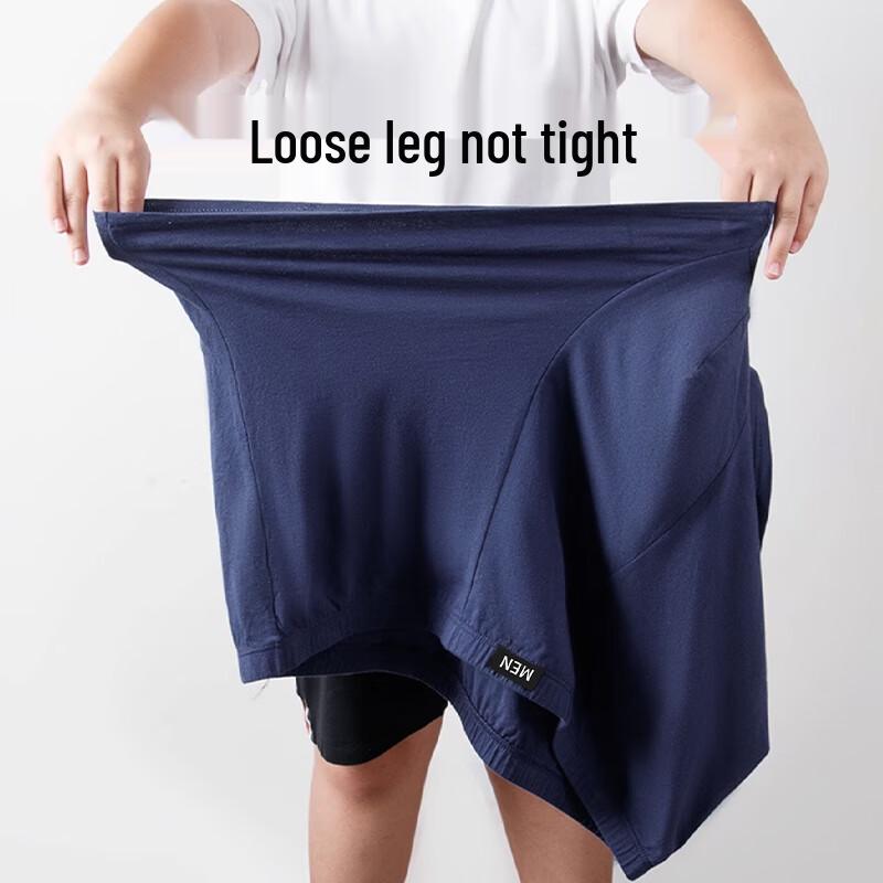 Yalu Men's Plus Size 10A Antibacterial Cotton Boxer Briefs