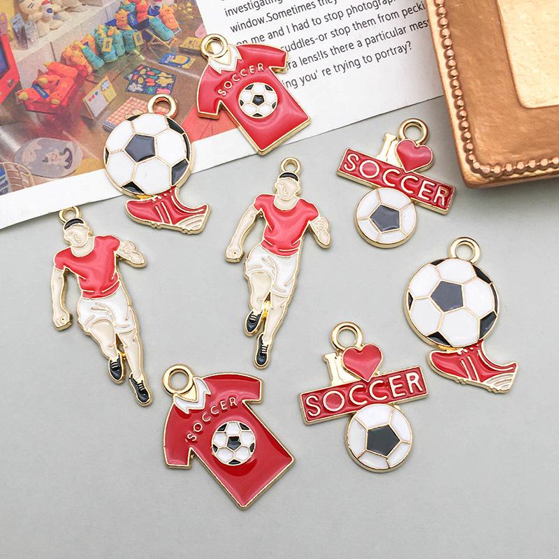 Korean Style Soccer World Cup Jersey Keychain & DIY Bracelet Pendant