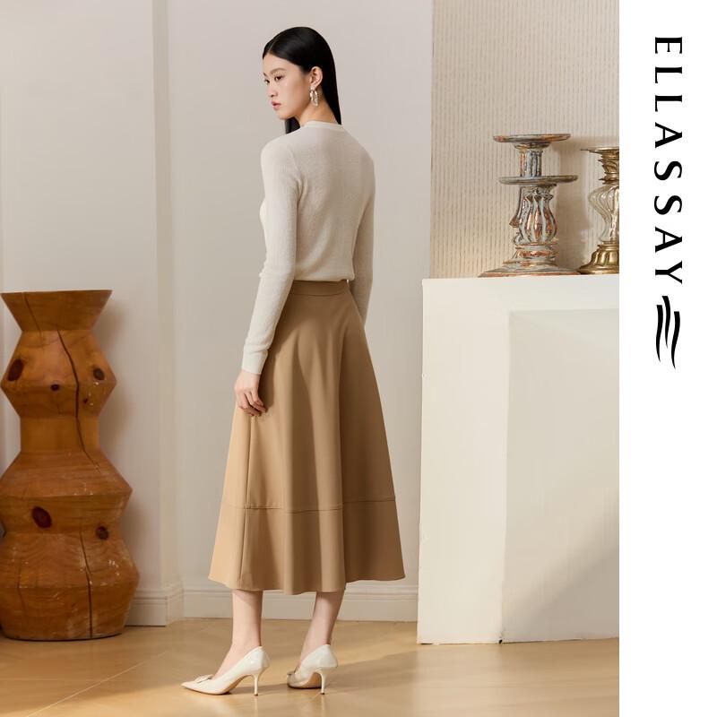 ELLASSAY Women's Merino Wool Beaded Knit Sweater