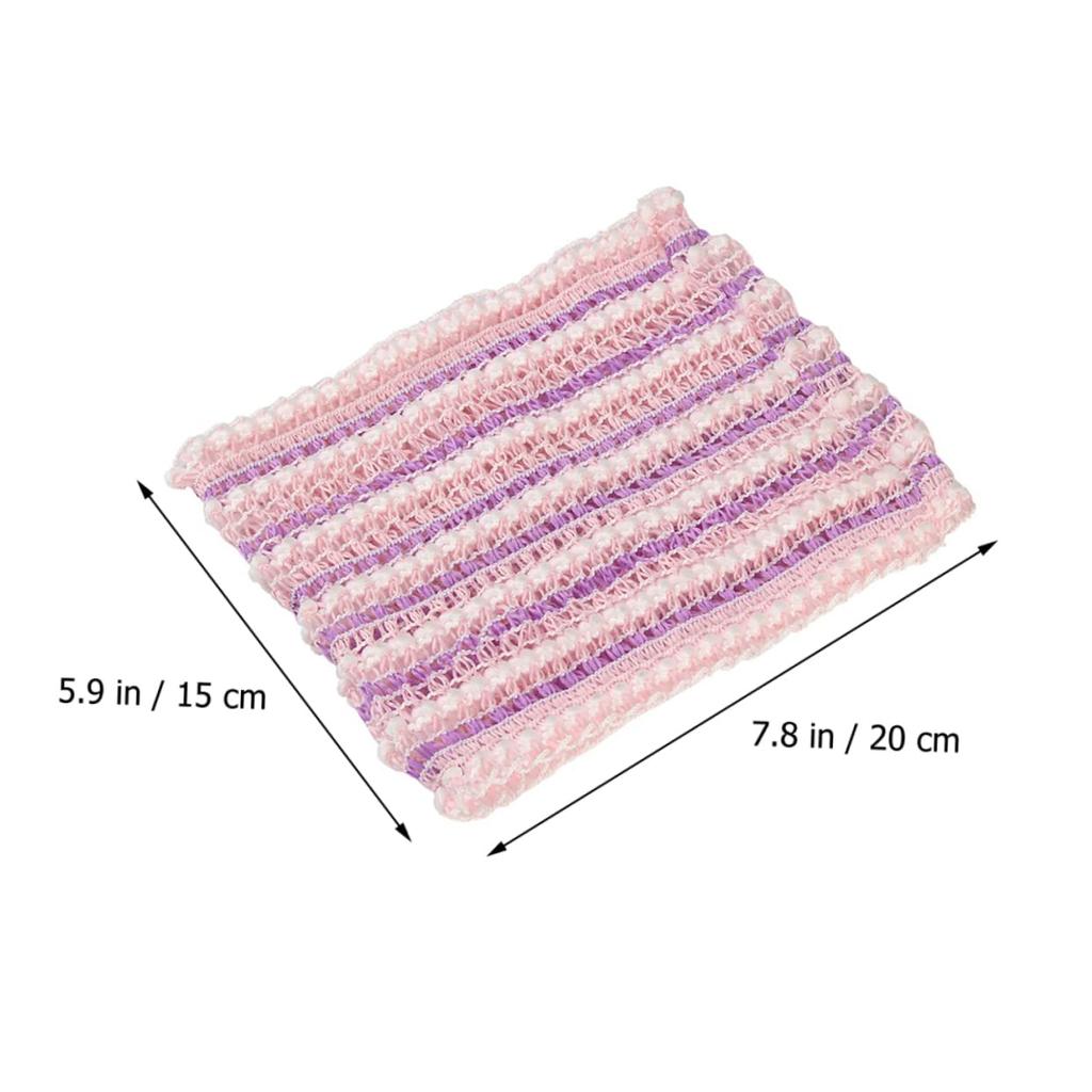 FRCOLOR Mesh Hair Mesh Shower Washing Head Head Remover Headband 3-Piece Headband, Tie, Hairband, Hairband, Cover, Ornament, Polyester,