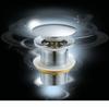 Lavabo Bagno Ottone Scarico Lavandino Pop Up Pulsante Click Clack Tappo Fessurato