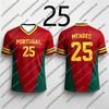 2026New Red-Green Contrast Sports T-Shirt,Men Women Portugal Soccer Fan Version