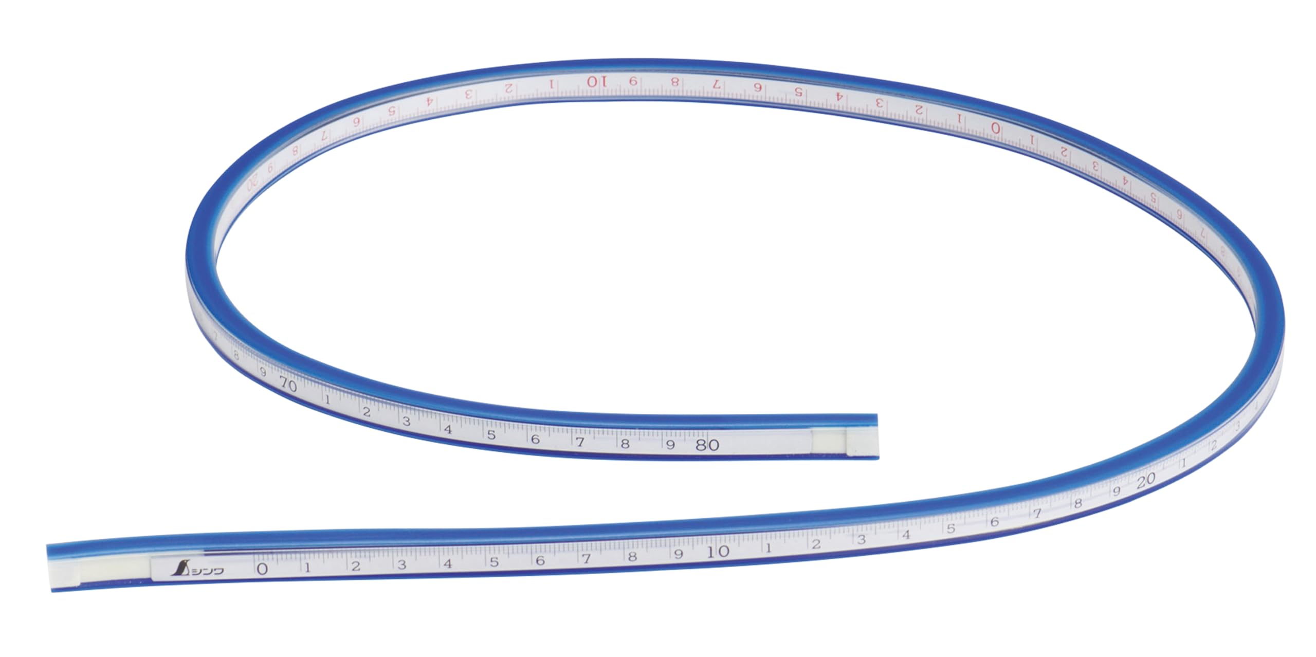 Shinwa Sokutei Flexible Curve Ruler with 74853 Scale, 80cm,