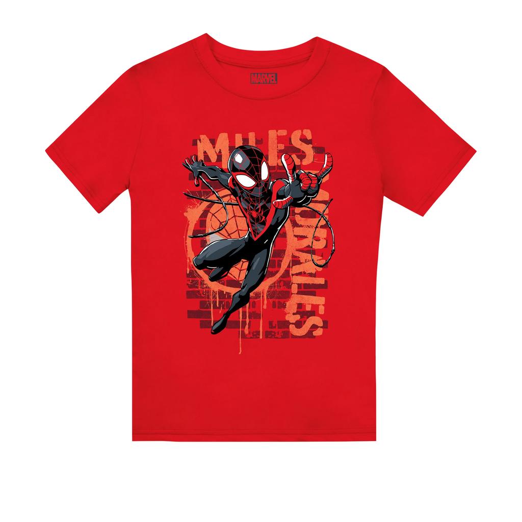 Spider-Man Childrens/Kids Miles Morales Spray T-Shirt