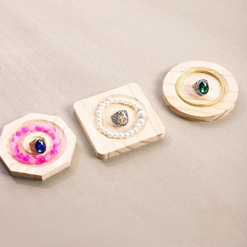 Pack of 6 Wood Trays Beading Boards Multifunctional Wood Bracelet Making Board for Jewelry Designers and Hobbyists