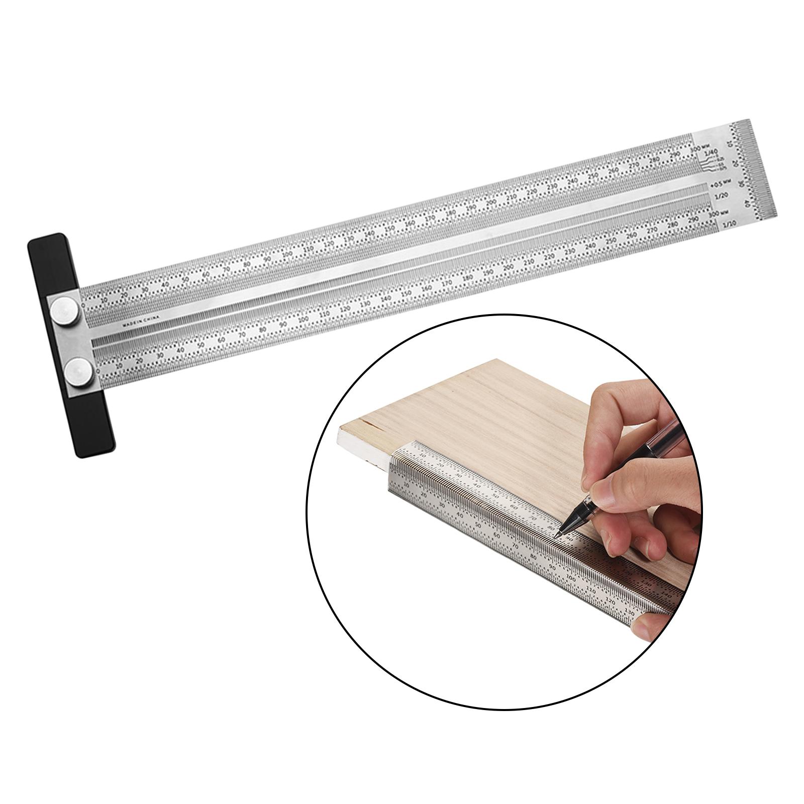 Scribing Ruler Line Drawing Marking Carpentry Measuring Tool Ruler