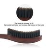 Men Beard Brush with Ergonomic Wooden Handle, Multi-function Boar Bristle Mustache Brush, Portable Beard Grooming Styling Tools