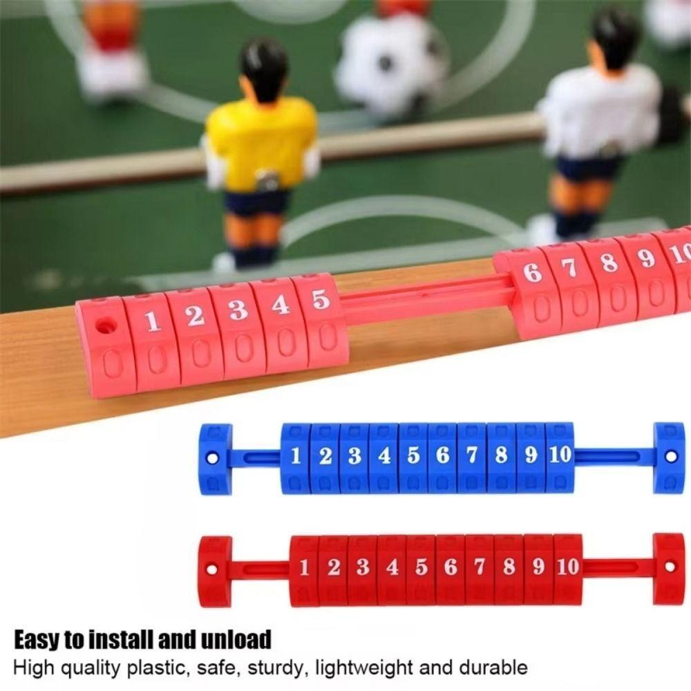 

2Pcs Boat Shape Table Soccer Scoreboard Easy To Read Score Keepers Scoring Units Table Football червоний/чорний
