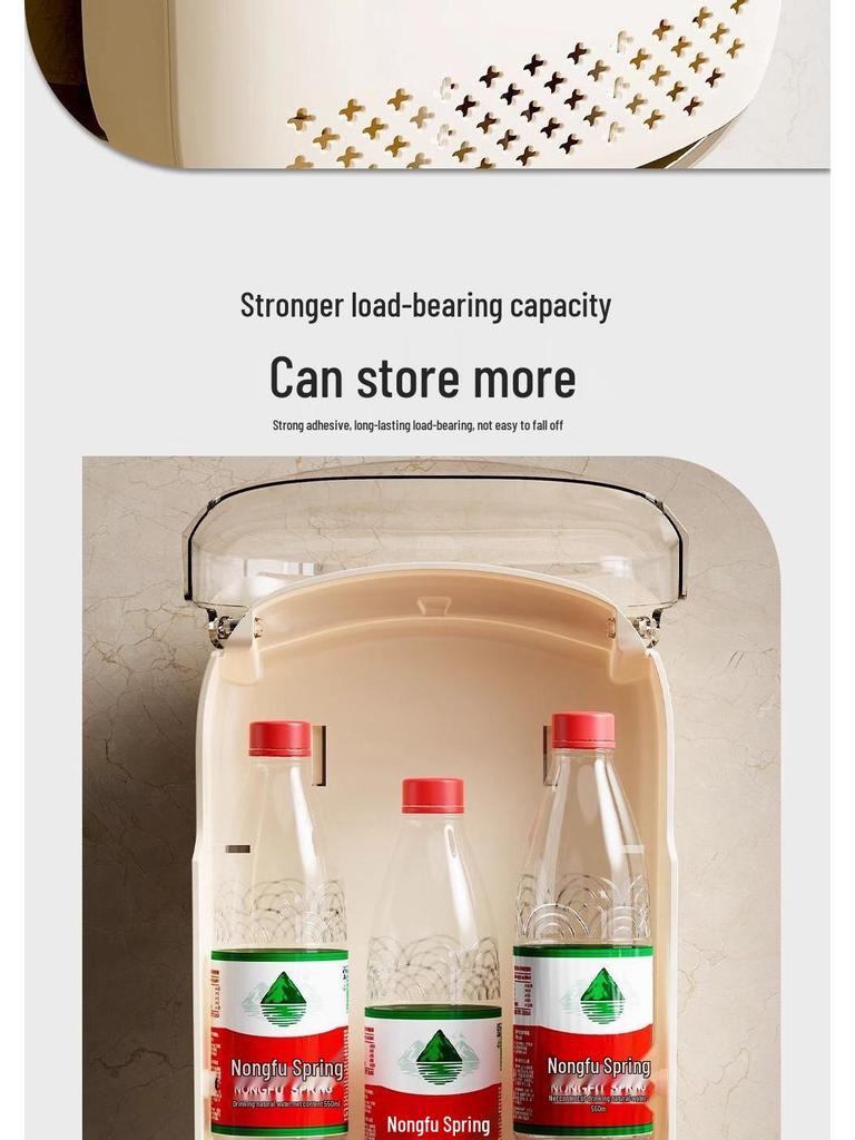 Wall-Mounted Chopstick & Spoon Holder: Punch-Free, Dustproof, Draining Storage Cage for Kitchen.