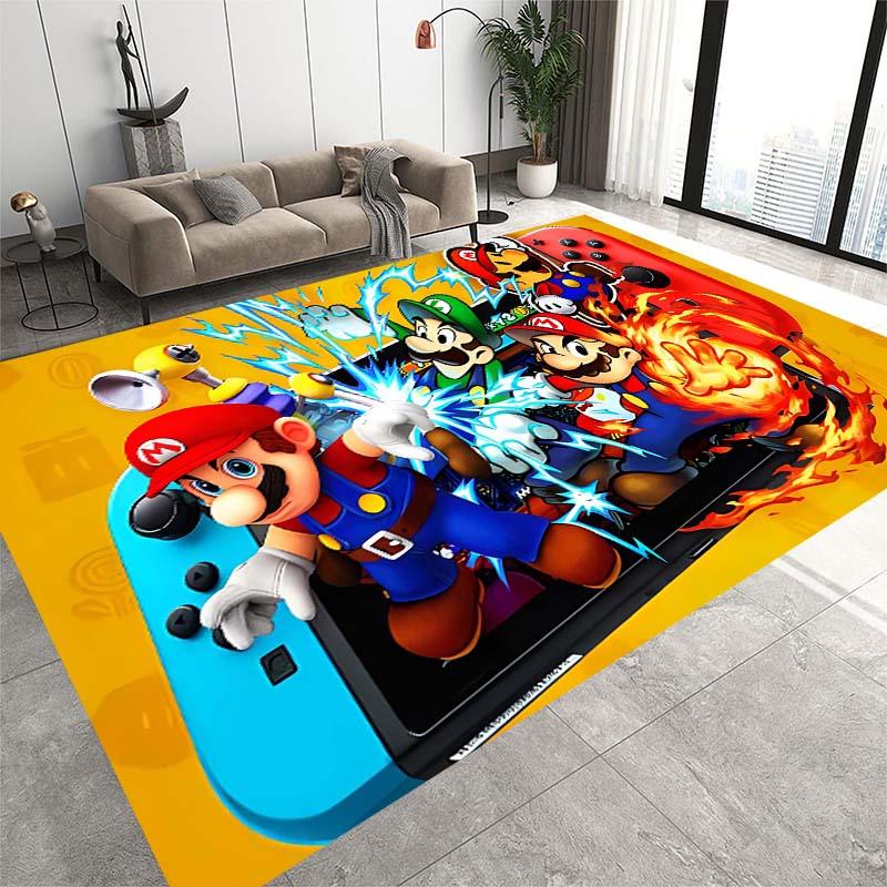 This new Super Mario cartoon rug is suitable for home décor in game rooms, bedrooms, living rooms, sofas, and other areas;