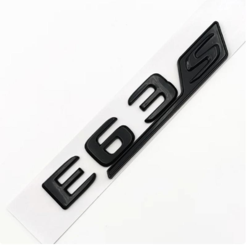3D ABS Chrome Black E63 S Logo E63S Emblem Letters Sticker Car Trunk Badge For Benz E63S AMG W212 W213 Accessories