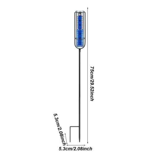 Outdoor Rain Gauge, Outdoor Rain Gauge | Decorative Rain Measurement Gauge | Garden, Deck, Lawn Measuring Device, Measuring Tool, Measuring Tool
