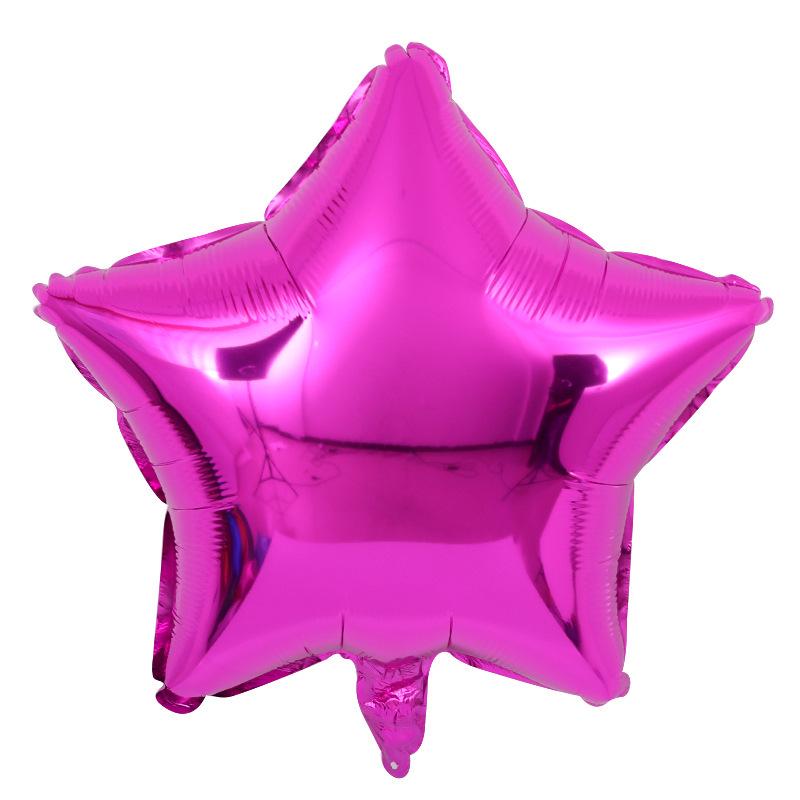 18" Heart and Star Foil Balloons for Weddings and Birthdays