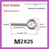Closed Hook Eye Bolt Screw Ring Hanger - M2.5 to M8 Machine Thread