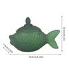 Delicate Fish Themed Glass Jar With Tight Seal Suitable For Storing Sweets Spices Or Office Supplies 16cm Size