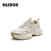 Augustine silver dad shoes women 2025 new summer mesh sports running shoes muffin platform casual shoes