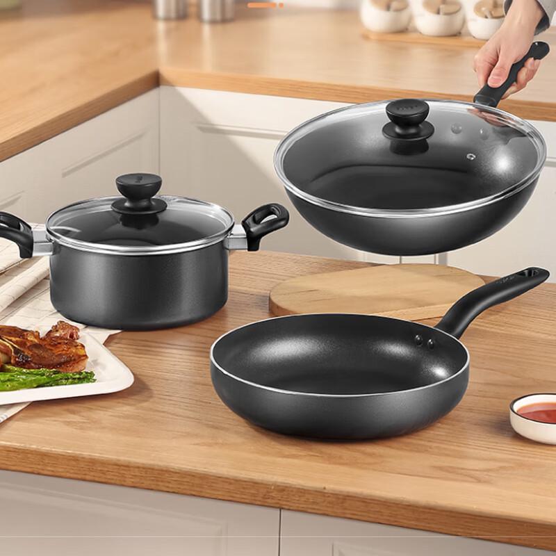 SUPOR Colorful Nonstick 3-Piece Cookware Set