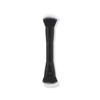 HMU Custom Logo Black 5PCS Synthetic Hair Wooden Handle Double Ended Eyeshadow Blending Eyebrow Powder Foundation Makeup Brush