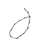 Youche Pret A Porter Sq Node Necklace 001 Obsidian Black