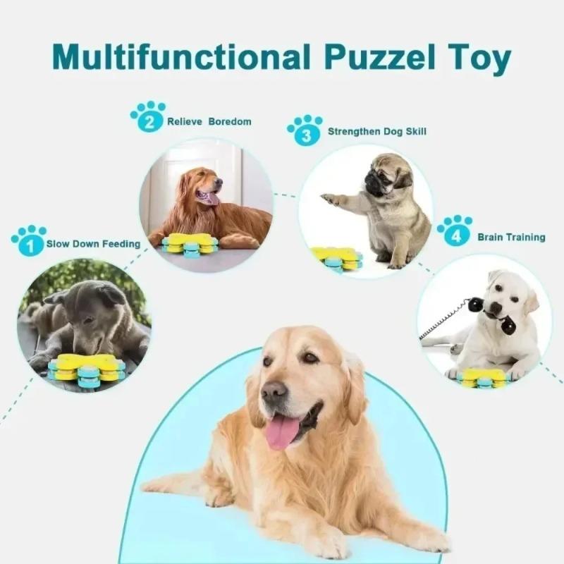 Dog Intellectual Stimulation Toy Dog Puzzle Feeder Dispenser Game Suitable for IQ Training of Large and Small Dogs Pet Supplies