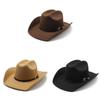 Western Cowboy Hat For Men Women Wool Felt Sun Protection Stylish Summer Accessory