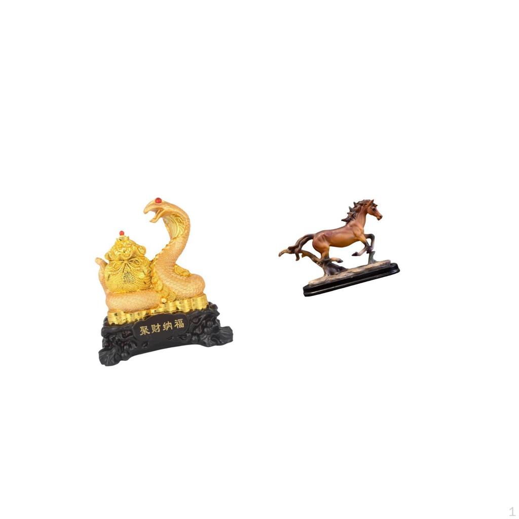 And Horse Sculpture Animal Statue Collectible Art Crafts Chinese Year Ornament for