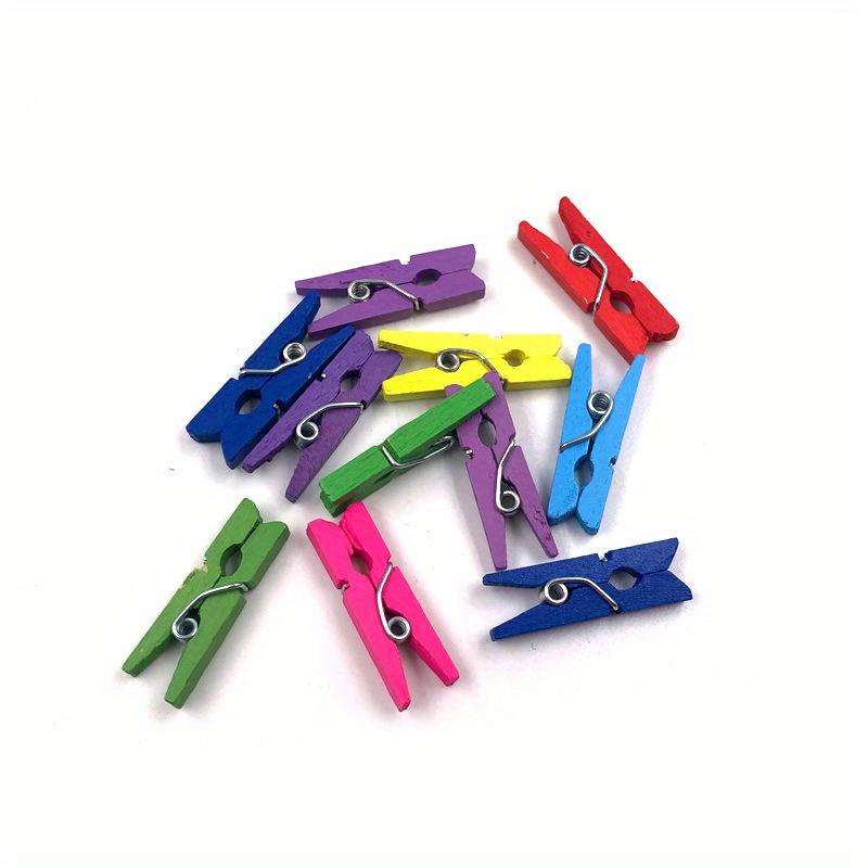 

20 шт. цветных кнопок с деревянными прищепками, удобно для демонстрации других предметов, подходит для рукоделия, школ, офисов