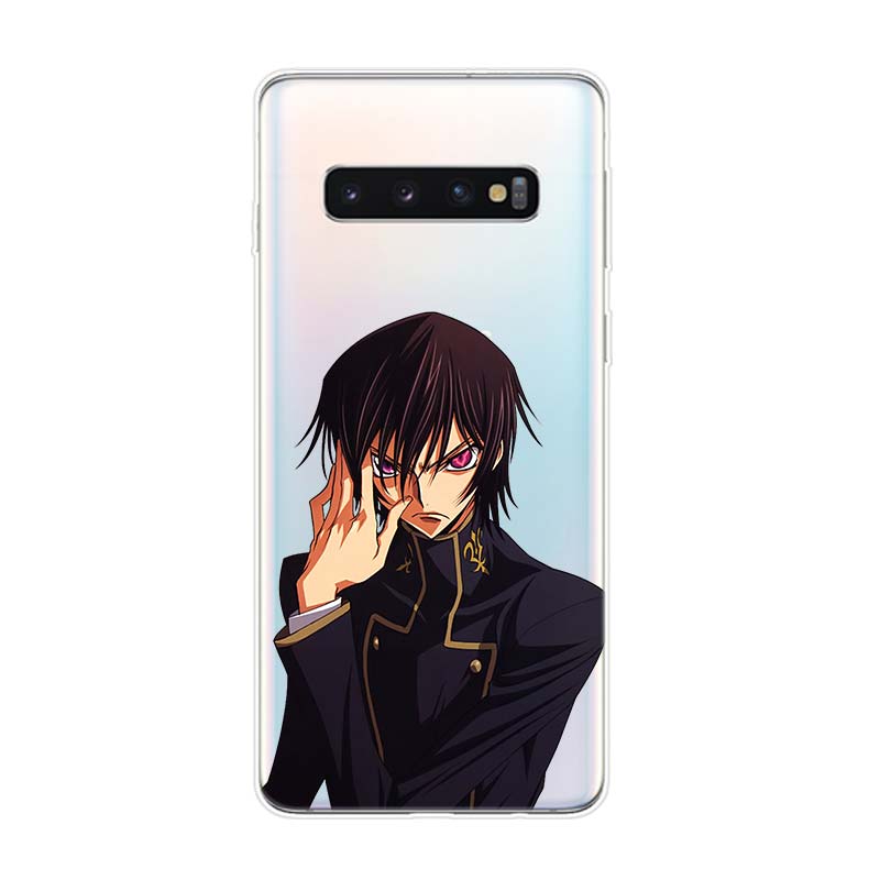 Anime Code Geass Lelouch Silicone Cover For Samsung Galaxy S21 S20 FE Ultra S10 S10E Lite S9 S8 S7 Edge Plus Phone Case