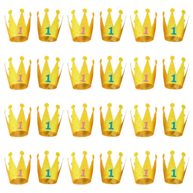 Gag Gift for Kids&Adults 1 Set Birthday Crown Ornaments Kids Party Favor Toys Creative Supplies Halloween Supplies