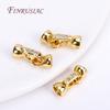 DIY Pearls Jewelry Fittings 18K Gold Plated Inlaid Zircon Lock Clasps Closure Fasteners For Beading Jewelry Making