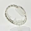 Used [New Battery] BULOVA Ladies Watch Rhinestone Rectangular Silver
