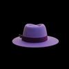 Fashion Pure Wool Top Hat British Style Felt Hat Bow Webbing Feather Decorative Felt Hat