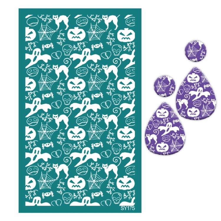 Halloween Themed Silkscreen Print Stencils for Clay Earrings Jewelry Making, Printing on Clay, Fabric