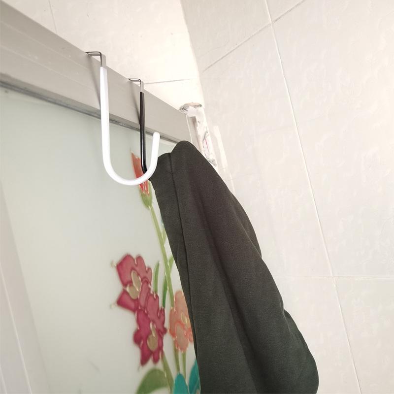 10pcs Over The Door Hooks White Anti-Scratch Stainless Steel for Towel Coat