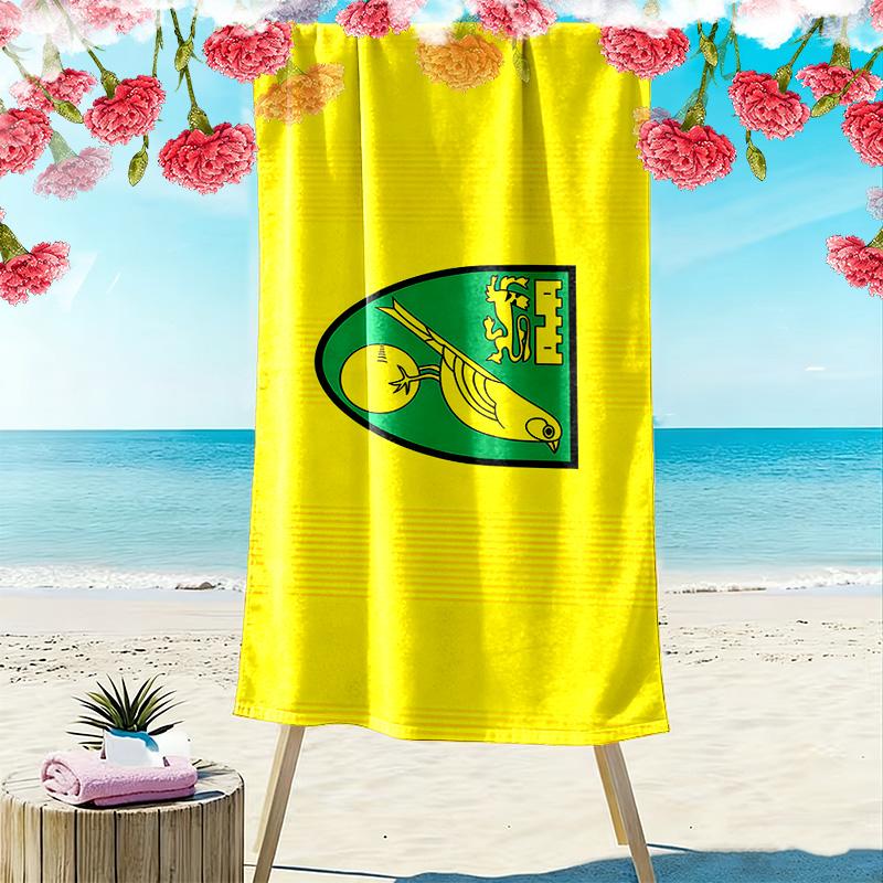 Norwich City F.C. Druck Strandtuch, Großes Weiches Schnelltrocknendes Handtuch für Strand Camping Schwimmen