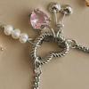 Light Luxury Collarbone Chain Women Stainless Steel Flower Pendant Necklace  Vacation