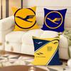 LLufthansaS Airlines Cushion Cover Natural Linen Organic Fabric DoubleSided Printing Couch Pillow Covers Home Decor