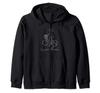 Cycle Queen - Radfahrer Reißverschluss Hoodie