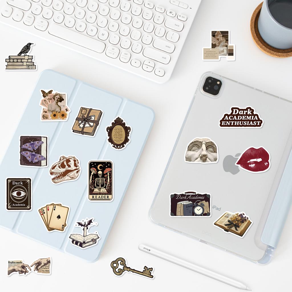 50 Cartoon New Dark Aesthetic Graffiti Stickers Decorate Guitar Notebook Suitcase DIY Waterproof