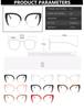 Quality Cat Eye Half Frame Glasses Anti Blue Light Oversized Retro Trend Fashion Eyewear for Women