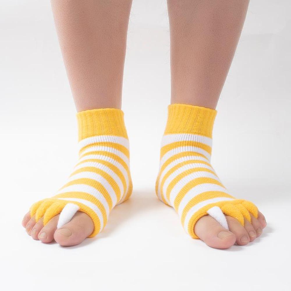 Cotton Foot Alignment Socks Breathable Yoga Massage Socks New Toe Separator Socks 2