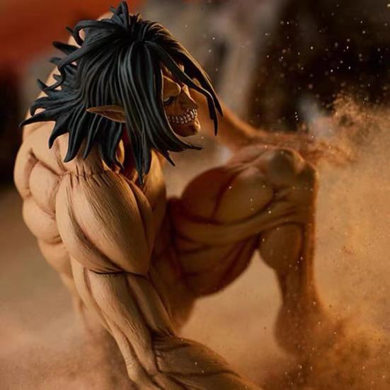 15cm Attack on Titan Action Figure Kneeling The Founding Titan PVC Model Miniature Figurine Ornament Collectible Muscle Eren-Jaeger Figure