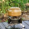 Portable 1 Litre Lightweight Stainless Steel Camping Kettle Durable and Camping Tea Pot for Indoor Outdoor Campfire Use