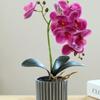 Realistic Artificial Orchid Flower Bonsai 8 Flowers Fake Orchid  Home Garden Decoration